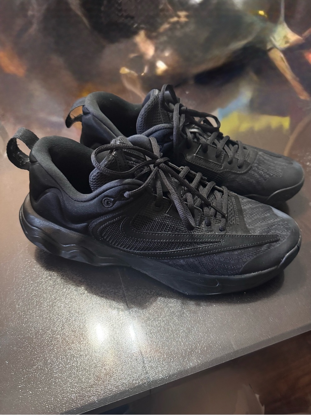 Nike Giannis Immortality 3 Triple Black Size 10